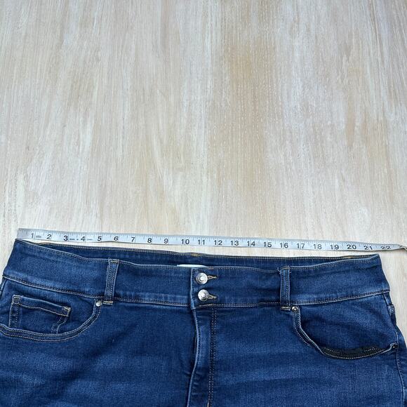 Lane Bryant Flex Magic Waistband High Rise Skinny Tighter Tummy Denim Jeans 24 - Picture 11 of 16